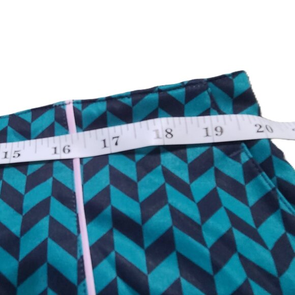 Lady Hagen Golf Skort Skirt Navy and Teal with Pockets Size 16 - Picture 9 of 10